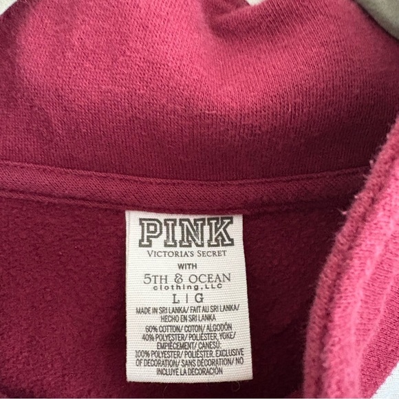 🏈 Victoria’s Secret Pink Texas A&M Aggies Football Sequin Sweater- size L - Picture 4 of 7